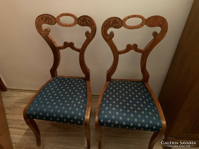 170-year-old restored Biedermeier chairs