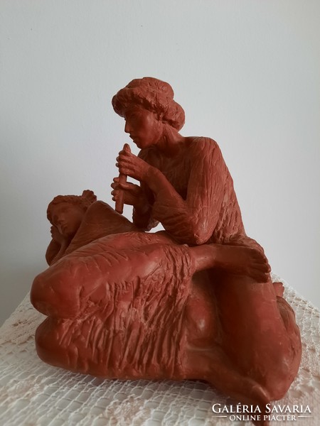 Sándor Kligl terracotta figure statue