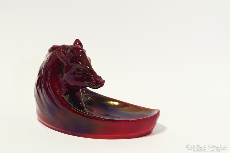 Zsolnay ox blood glazed ceramics