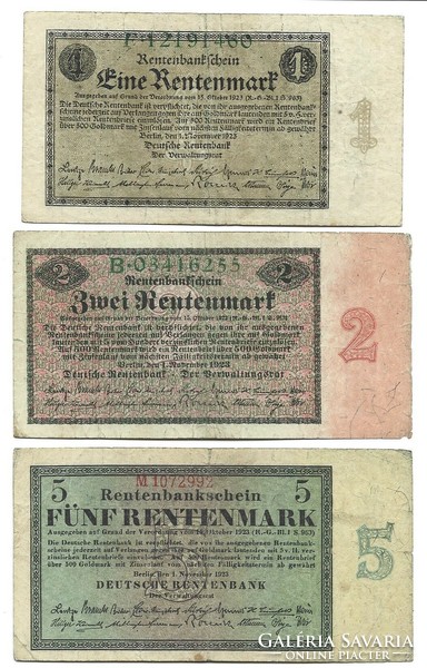 1,2,5 rentenmark 1923 Németország Ritka.