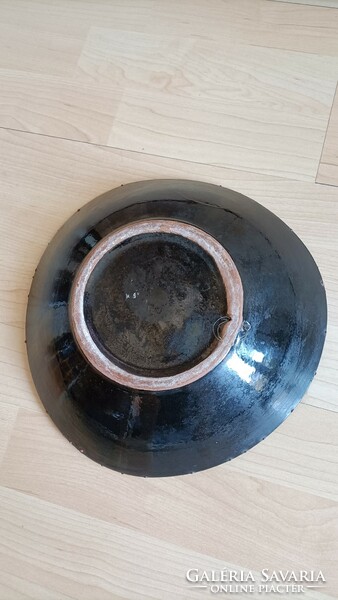 Retro Pesthidegkút ceramic bowl with coral pattern 2