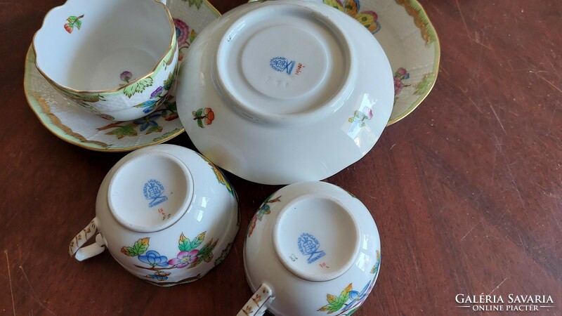 Herend Victorian pattern coffee set for 6 people