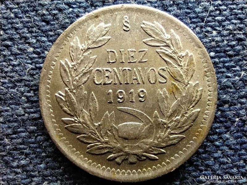 Chile Köztársaság (1818-) 10 Centavo 1919 So  (id78352)