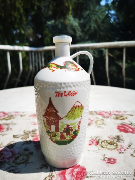 Liquor bottle with a Chinese motif
