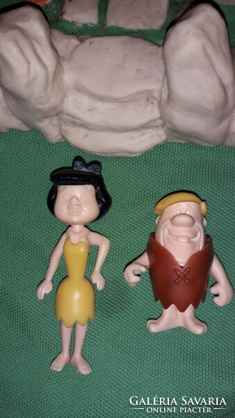 Retro quality movie maker Hanna & Barbera - Flinstone Beni and Irma figures and the house according to the pictures