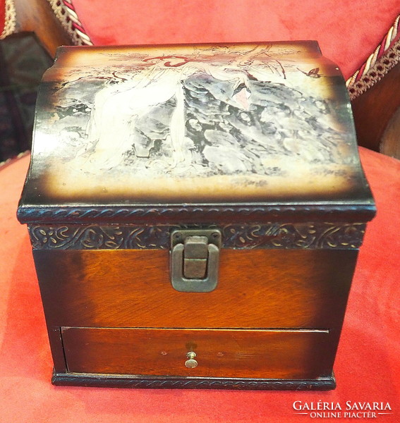 Chinese wooden jewelry box