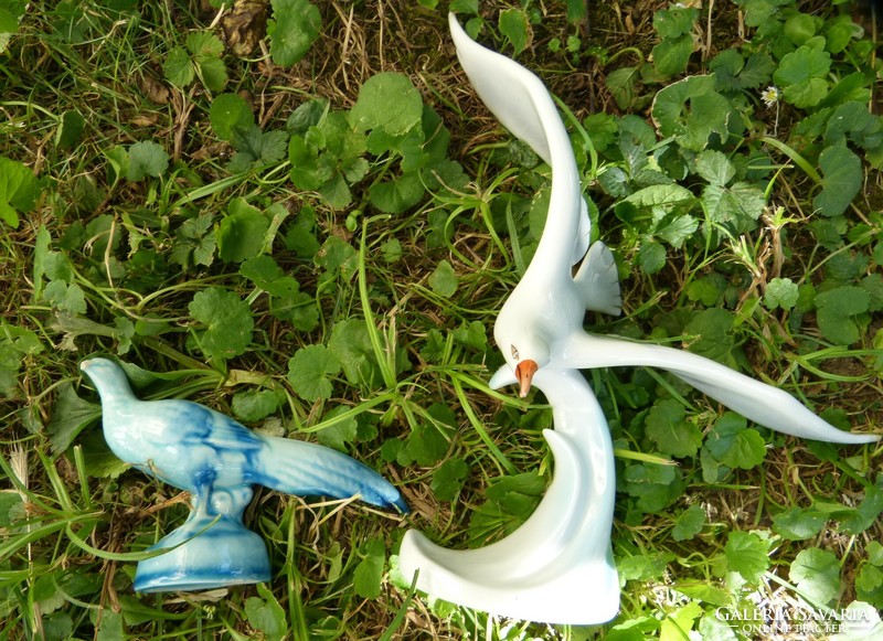 Zsolnay - hólloházi / pheasant, seagull.