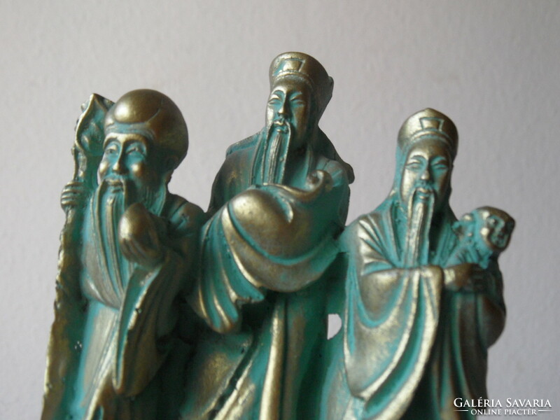 Kínai Bölcsek műgyanta szobor, figura