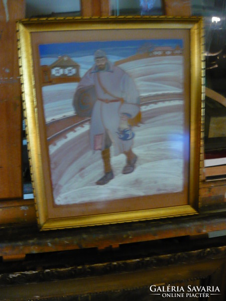 Henrik Ripszám's painting Homecoming of himself.