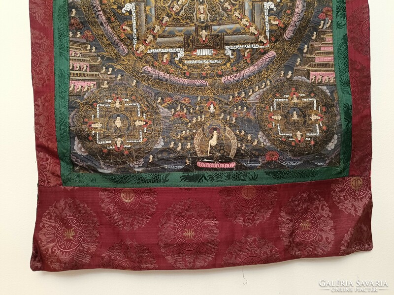 Antique Tibetan Buddhist large size multi-dwelling thanka tibet buddha buddhism 981 7670