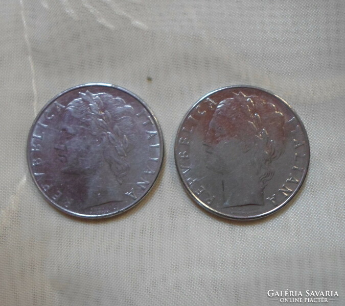 Italian money - coin, 100 lire (lire, 1978, 1979)