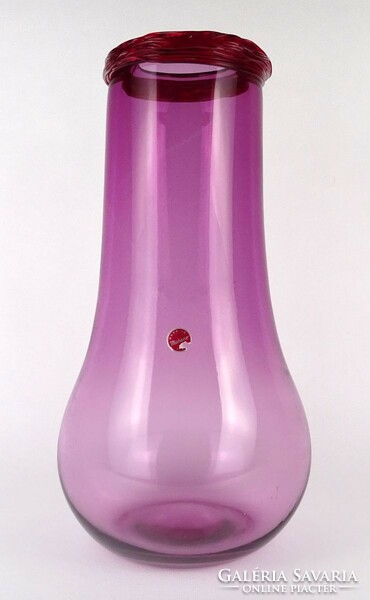1O244 large murano palladio blown glass vase 33.5 Cm