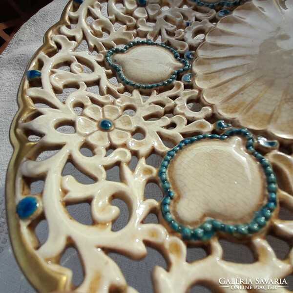 Zsolnay ivory wanda decorative bowl