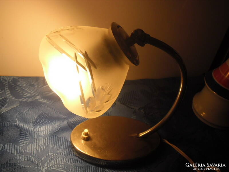 ART DECO billenőfejes asztali lámpa