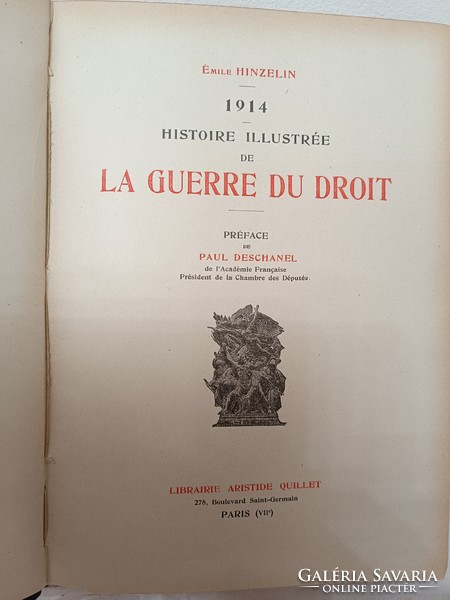Antique book French World War 1 3 volumes 1914-1918 histoire illustrée de la guerre du droit 956
