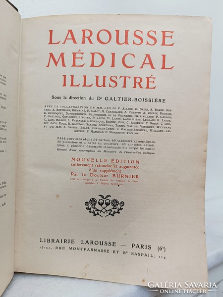 Antik orvosi könyv szakirodalom  francia nyelvű starožitné lekárske 207 7659