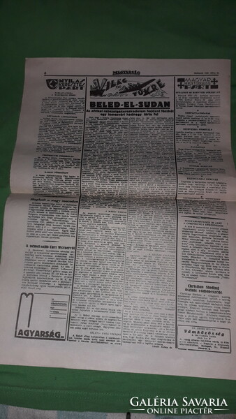 Antik 1940. július 25. MAGYARSÁG - NYILAS KERESZTES NÁCI újság GYŰJTŐI állapotban a képek szerint