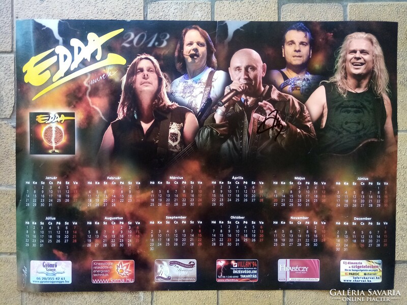 Edda works 2013 wall calendar - signed - 59 x 42 cm.