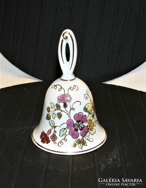 Zsolnay butterfly bell with butterfly pattern