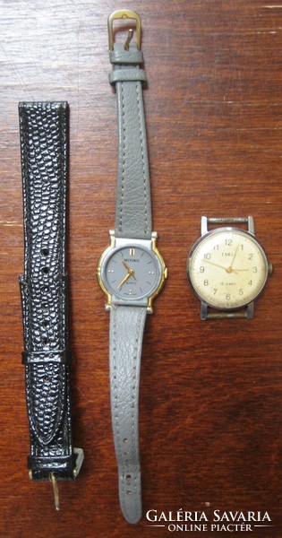 Watch parts and leather strap