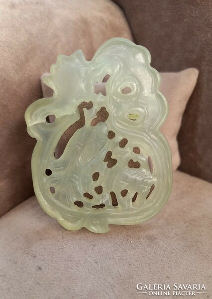 Jade pendant Chinese sage