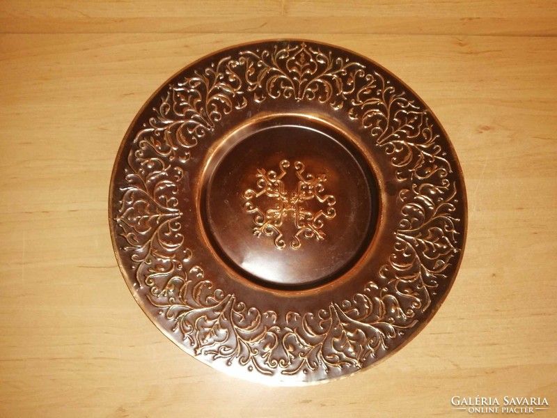 Retro copper wall plate - dia. 29.5 cm (n)