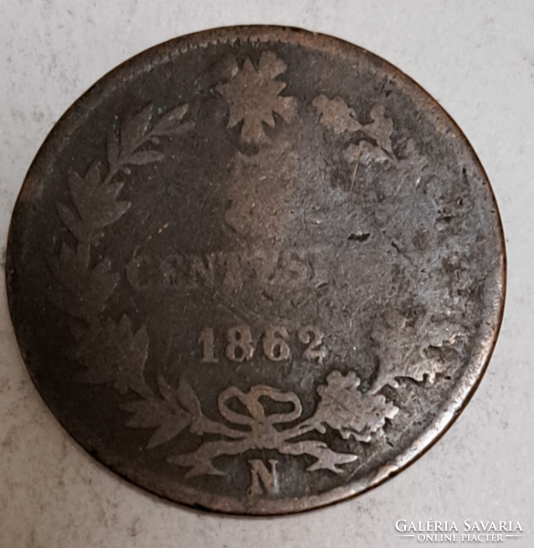 1862. Olaszország 5 Centesimi,  (372)