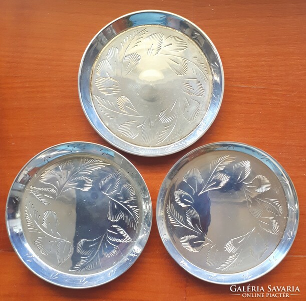 3 silver-plated bowls