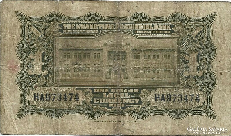 1 dollár 1931 Kína