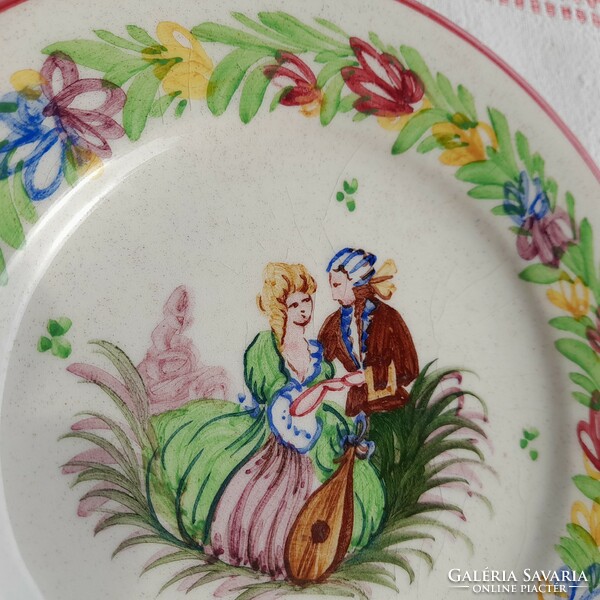 Emil Fischer majolica wall decorative plate, extremely rare!