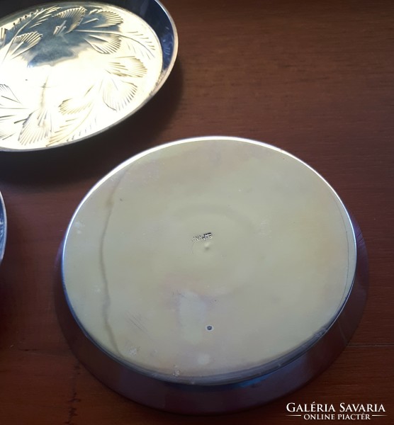 3 silver-plated bowls
