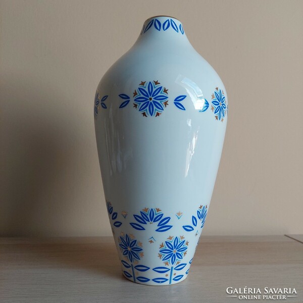 Ritka gyűjtői Hollóházi porcelán váza