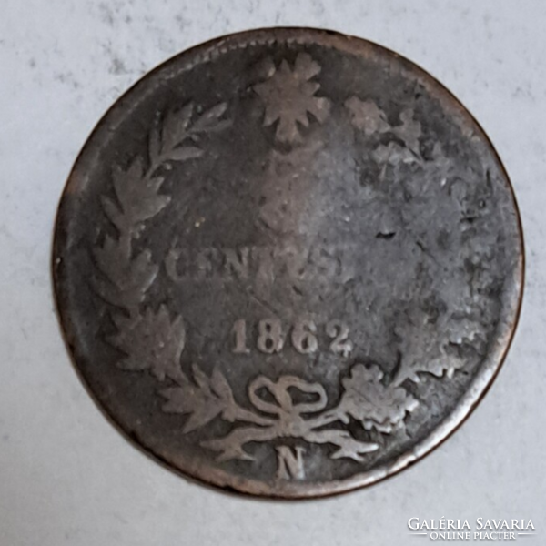 1862. Italy 5 centesimi, (372)