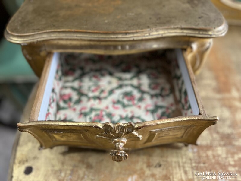 Museum baroque women's dressing table/desk with seat