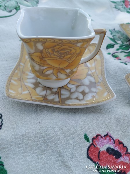 Porcelain coffee set for sale! German, pink, art deco coffee set