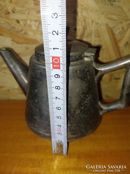 Old alpaca teapot