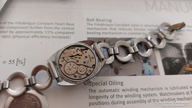 (K) antique darwil women's mechanical watch with beautiful movement