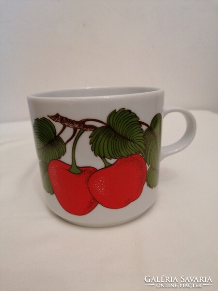 Alföldi cherry porcelain mug