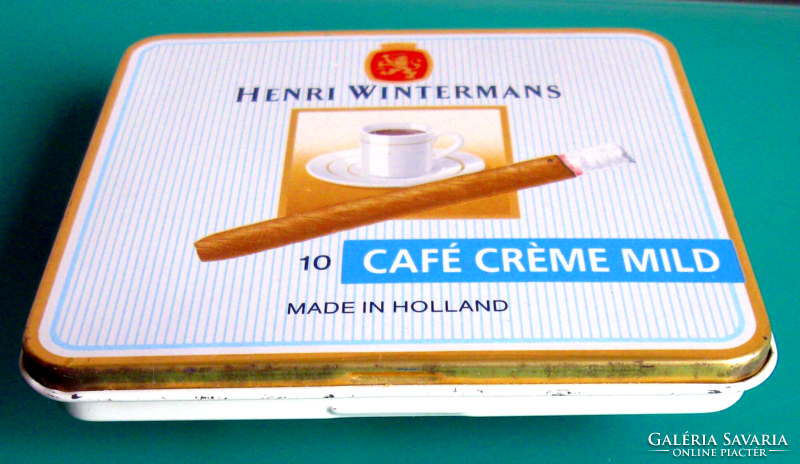 Retro - henri wintermans - coffee cream aromatic - cigar empty metal box