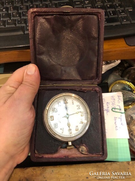 Junghans Wurthenberg German travel watch from the 1920s, 10 cm