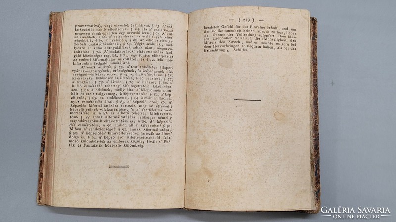 Antik könyv " Az ember kimiveltetése "- Fejér György 1809