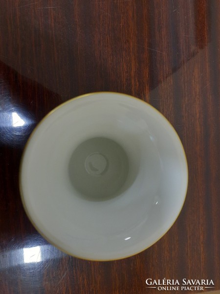Herendi virágmintás 2 füles porcelán serleg váza