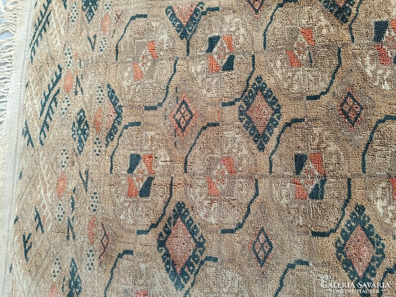 Antik kézi csomózású perzsa bokhara rug szőnyeg Türkmén teke 508 7726