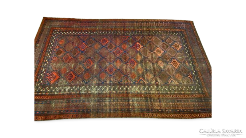 Antik afgan törzsi szőnyeg 352x215 cm