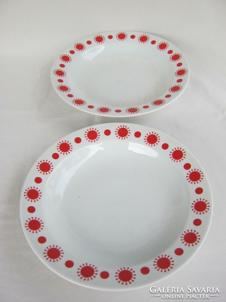 Alföldi porcelain center varia sunflower pattern deep soup plate 2 pcs