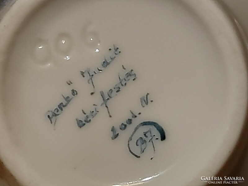 Benkő Judit  kézi festésű  teás, kávés készlet