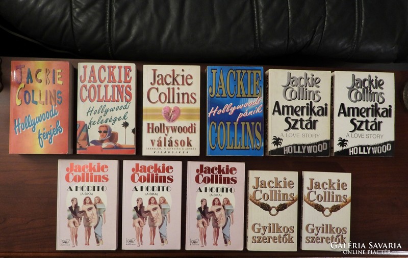 Jackie Collins kötetek eladók