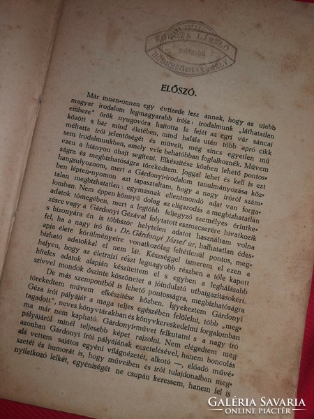 1930.antik Dr.Futó Jenő tanulmánykönyve Gárdonyi Gáza élete munkássága RITKA HMV kadás képek szerint
