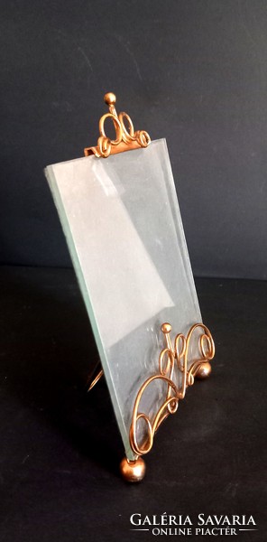 Art Nouveau copper table picture frame negotiable