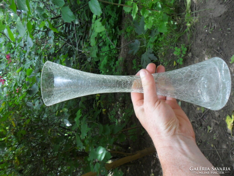 Karcagi berekfürdői fátyolüveg váza
